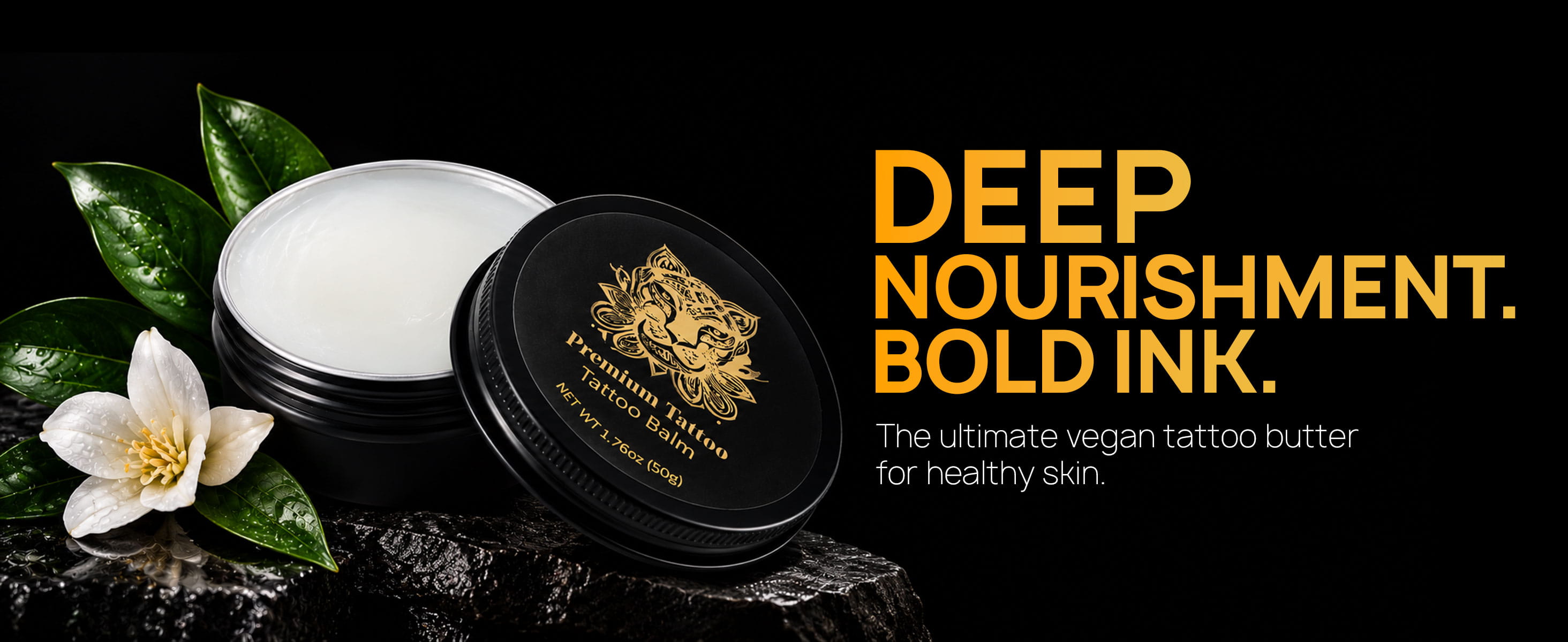 Premium Tattoo Balm A+ Content product and ingredients module