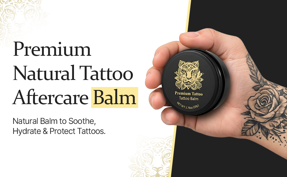 Premium Tattoo Balm A+ Content product and ingredients module