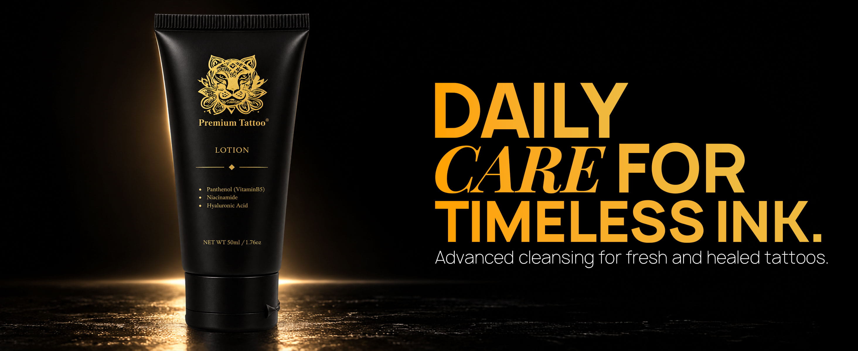 Premium Tattoo Lotion A+ Content daily tattoo care module