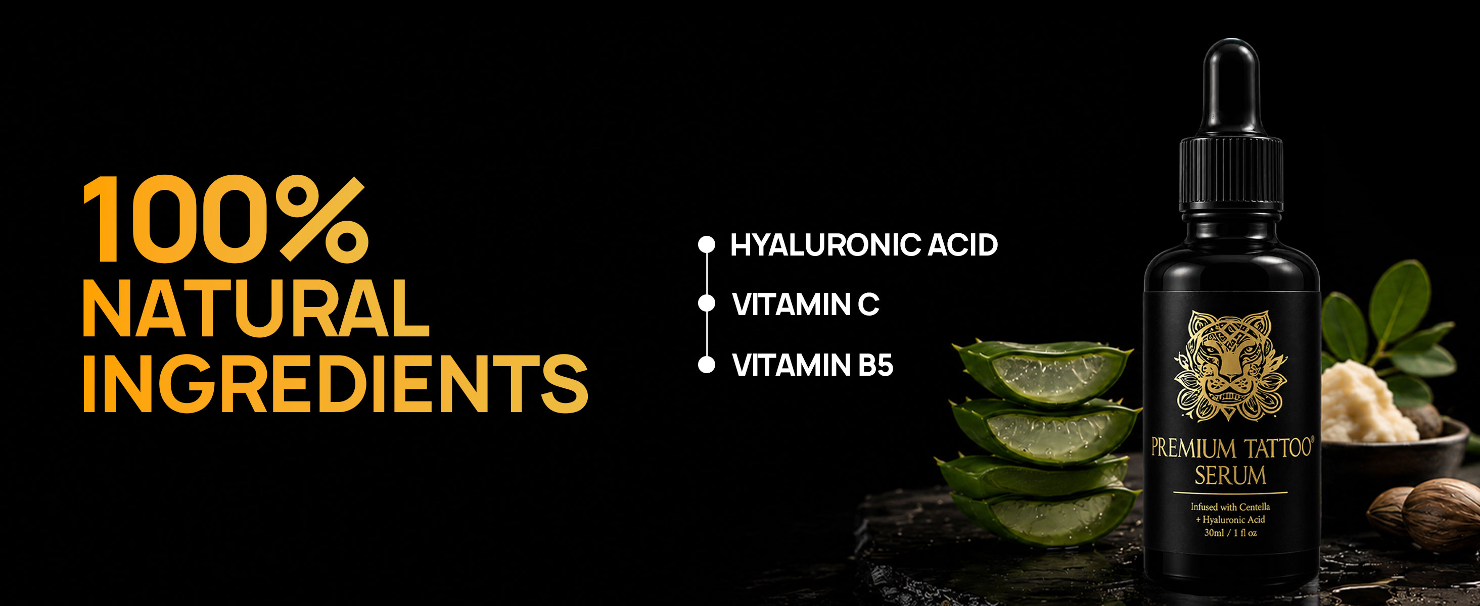 Premium Tattoo Serum A+ Content ingredients module